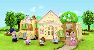 sylvanian families nursery bus